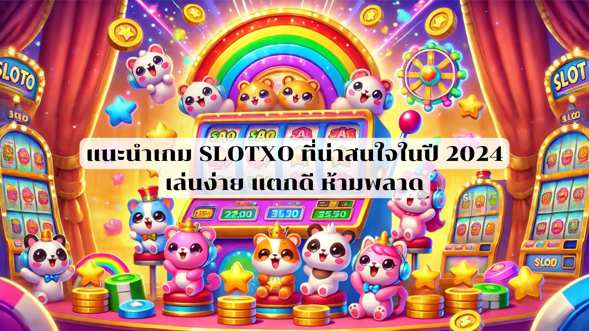 แนะนำเกม SLOTXO ที่น่าสนใจในปี 2024 เล่นง่าย แตกดี ห้ามพลาด